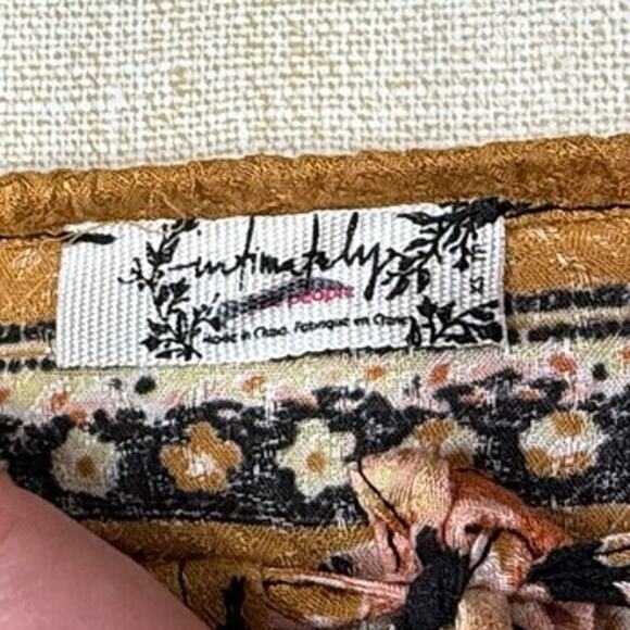 Free People Intimately Bali Mariposa Slip Dress in Black Combo - Picture 4 of 9